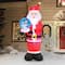 Occasions 8ft. Inflatable Santa Holding Swirling Lights Snow Globe